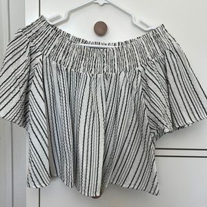 Kimchi Blue Off-Shoulder Crop Top